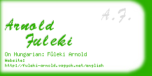 arnold fuleki business card